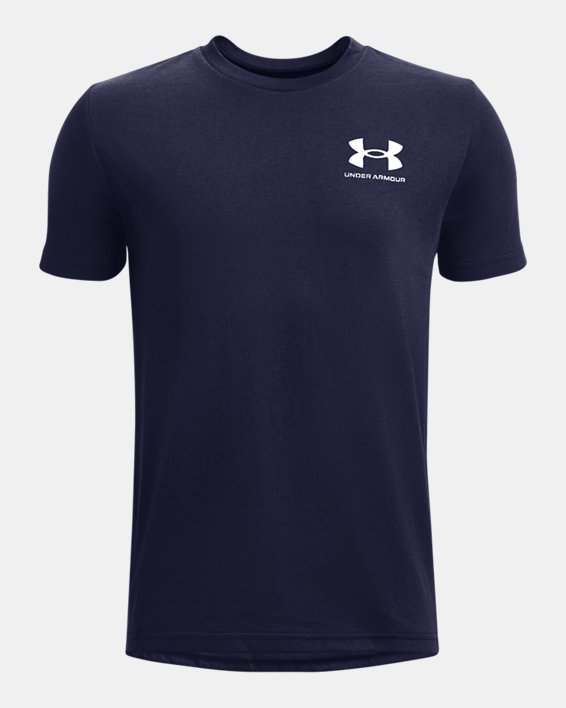 UA Left Chest Logo Boys' Short Sleeve