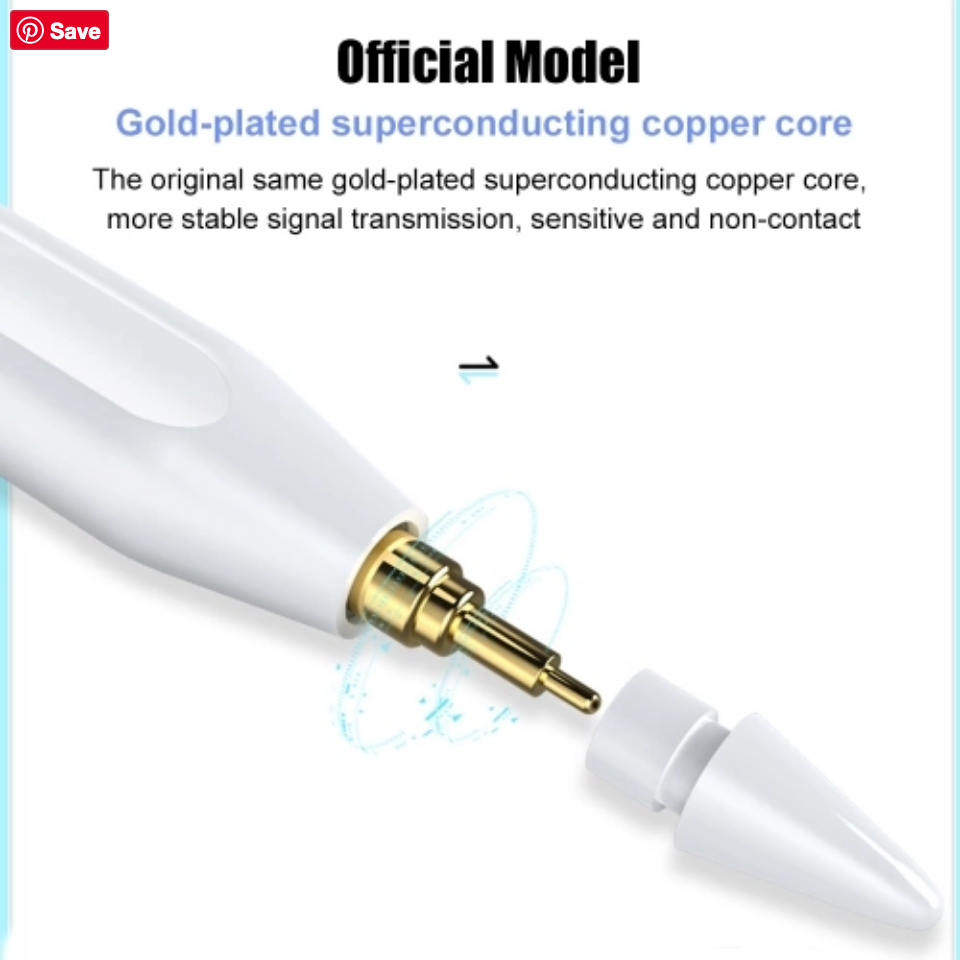 GLP01 Stylus for iPad: Equipped with Hotkey and Hidden Charging Port