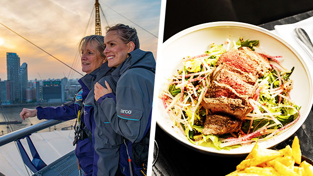 Up at The O2 Climb with Three Course Dinner and Prosecco for Two at Gaucho