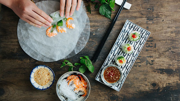 Vietnamese Four Course Meal and a Glass of Wine for Two at Pho & Bun