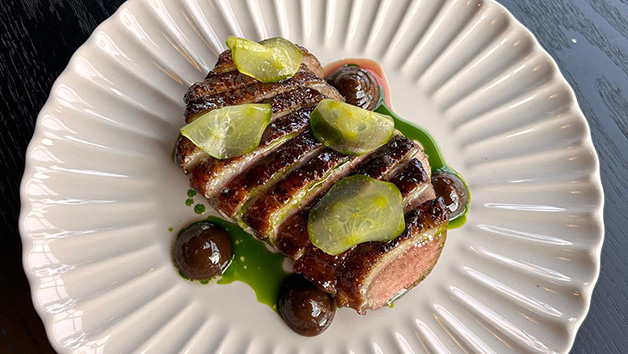 Kitchen Countertop Table Small and Sharing Plates at Dishes by Andrew Sheridan for Two