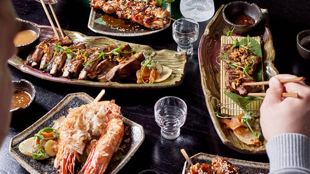 Three Course Meal with a Cocktail each for Two at Robun