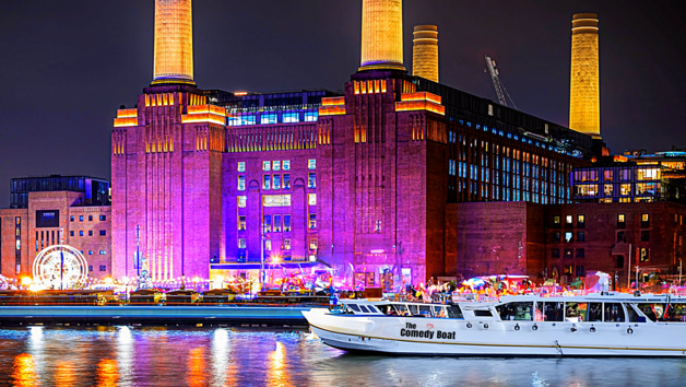 Comedy Show with Pizza and Drinks at Battersea Barge for Two
