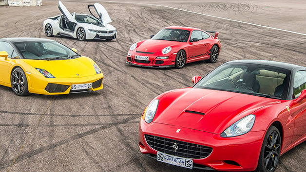 Four Supercars Driving Thrill for One