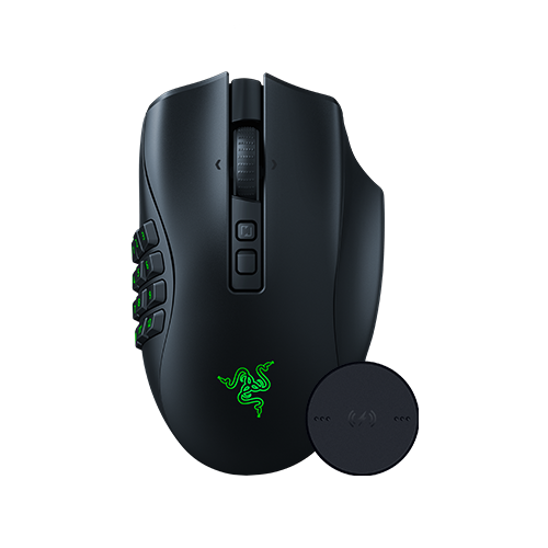 Razer Naga V2 Pro + Wireless Charging Puck Bundle