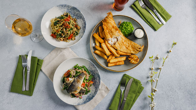 Three Course Meal at a British Pub or Bar for Two