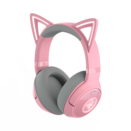 Razer Kraken Kitty V2 BT - Quartz Edition - Wireless Bluetooth RGB Headset with Kitty Ears