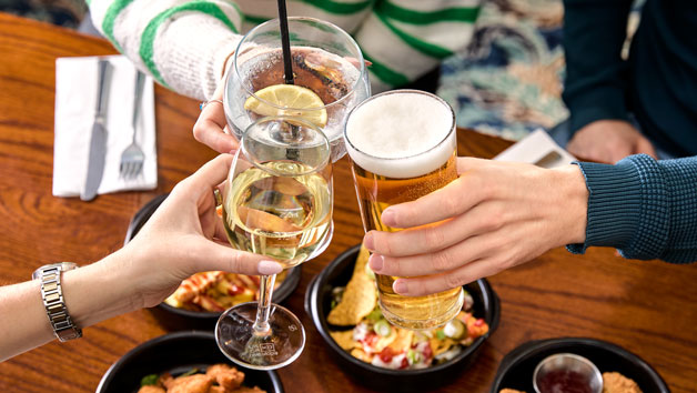 Three Course Meal with a Drink at a British Pub or Bar for Two