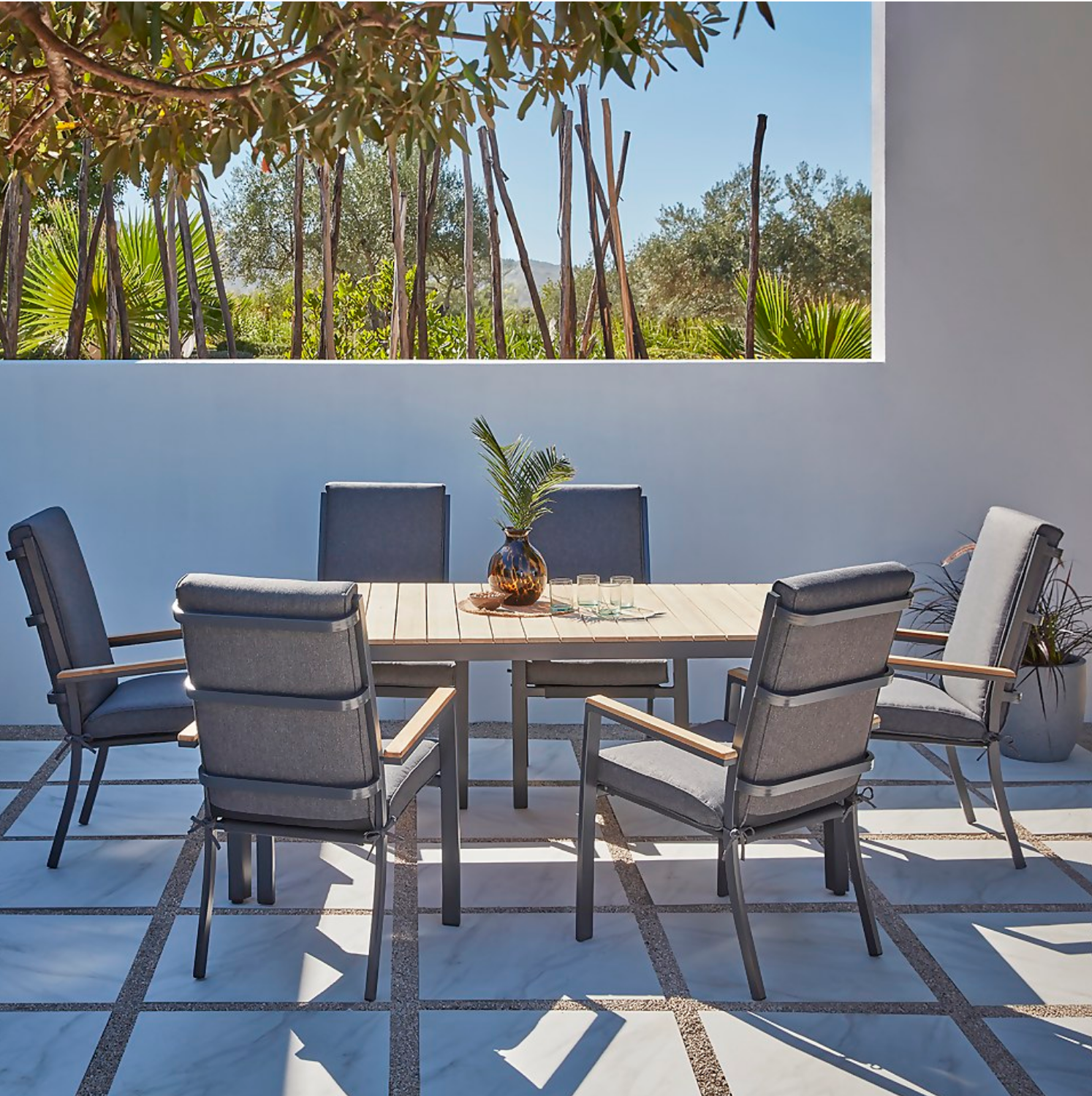 Adelaide 6 Seater Garden Dining Set