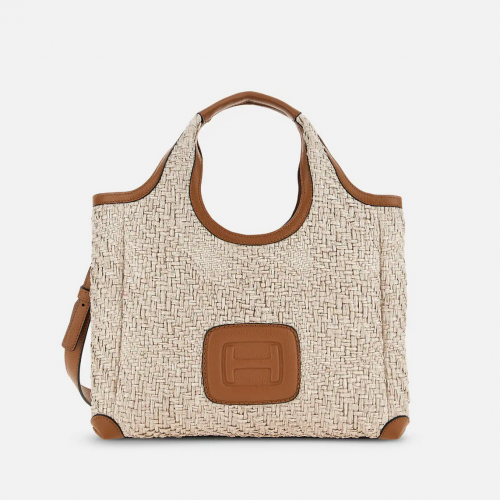 Hogan H-Bag Shopping Bag Small - Brown Ivory