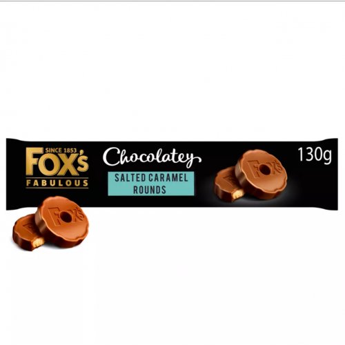 Fox's Fabulous Chocolatey Salted Caramel Rounds 130g