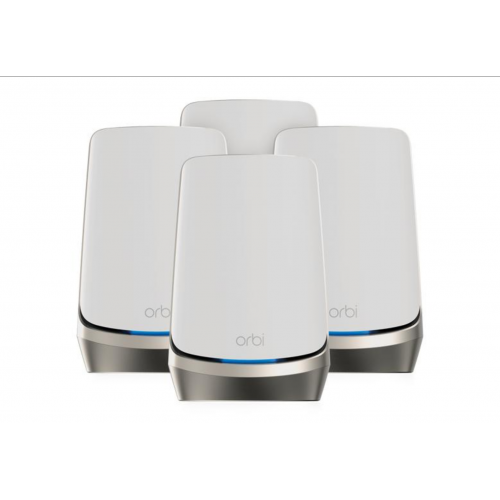 NETGEAR® OrbiTM Quad-band WiFi 6E Mesh System, 10.8 GBit/s, Router + 3 satellites (RBKE964)