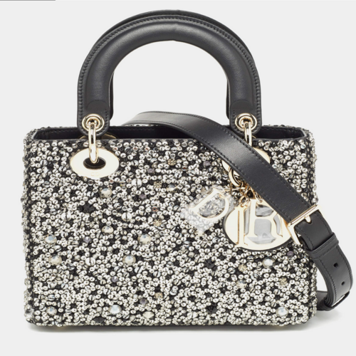 Dior Black Leather Sequins