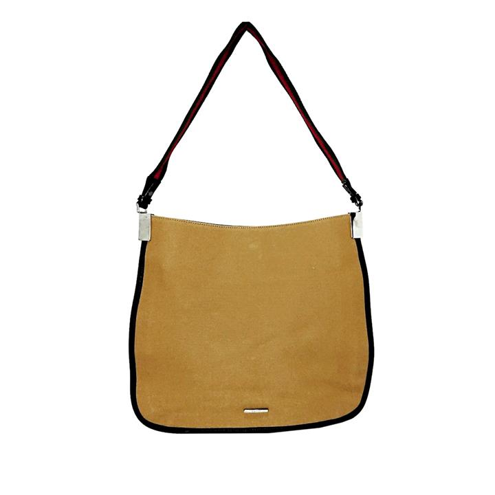 Pre owned Gucci Web Canvas Shoulder Bag Pre Owned