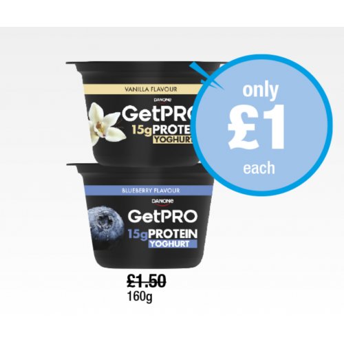 Danone Protein Yoghurt Vanilla, Blueberry