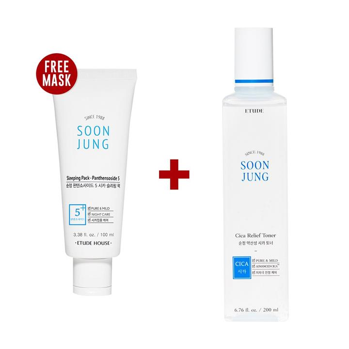 SoonJung Cica Relief Toner (200ml) SET