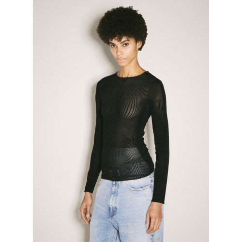 Jean Paul Gaultier Morphing Pinstripe Top