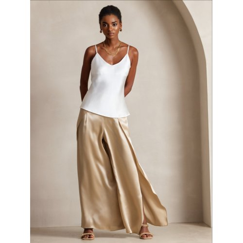  You May Also Like Pure silk Solid Color V-neck Spaghetti straps camisole