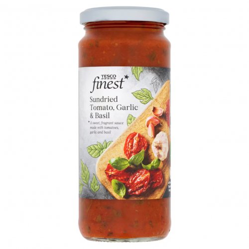 Tesco Finest Sun Dried Tomato Garlic & Basil Sauce 340G