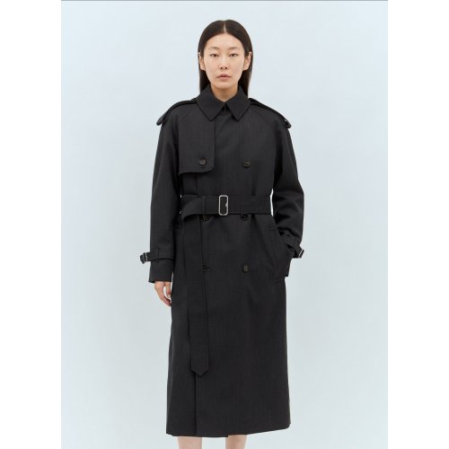 Burberry Long Wool Trench Coat