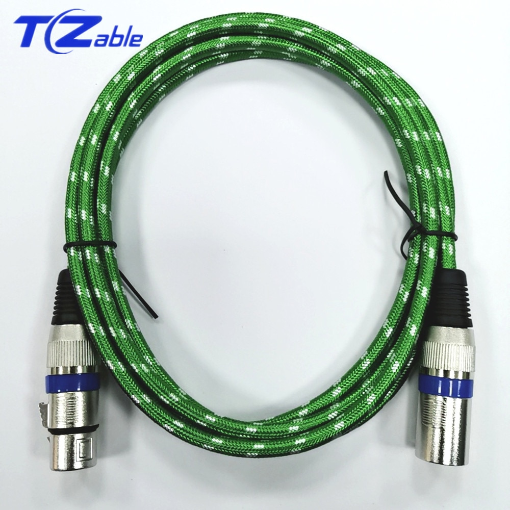 XLR Cable Male To Female Conector 3 Pin OFC Audio Speakers Wire Mic For Microphone Mixer Amplifiers 2m 3m 5m AUX Extension Cord