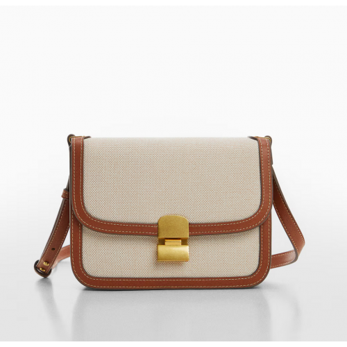 Crossbody bag with flap