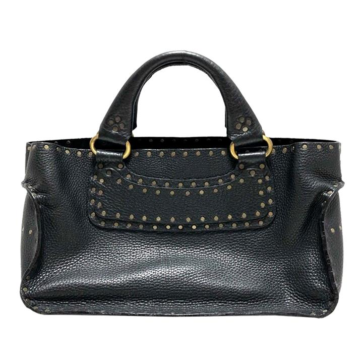 Pre owned Celine Studded Boogie Leather Handbag Pre Owned
