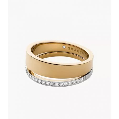 Kariana Two-Tone Stainless Steel Band Ring