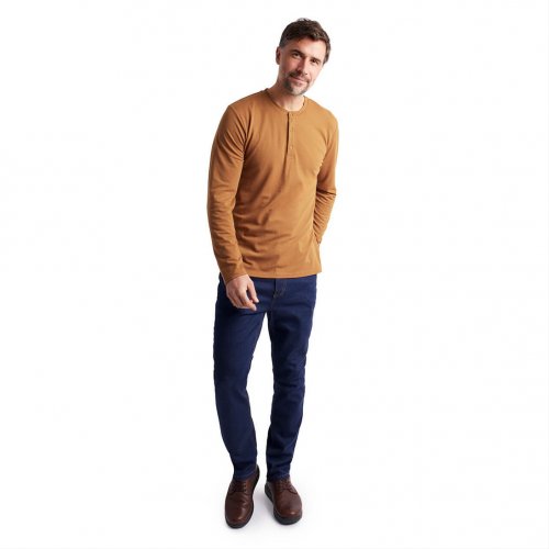 Men's Newlyn Henley Long Sleeve Top 