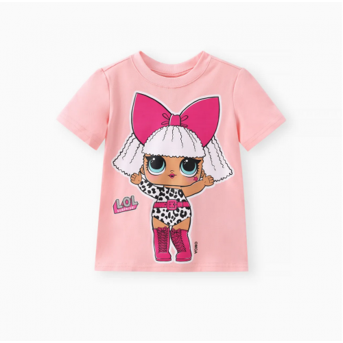 L.O.L. SURPRISE! Toddler/Kid Girl Cotton Character Print Short-sleeveTee