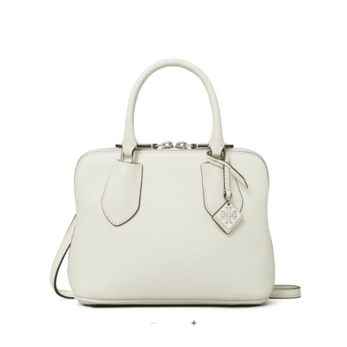 White Mini Swing Leather Satch