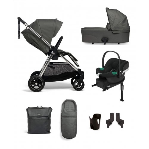Flip XT³ Pushchair Complete Bundle with Cybex Aton B2 Car Seat & Base (7 Pieces) - Harbour Grey 