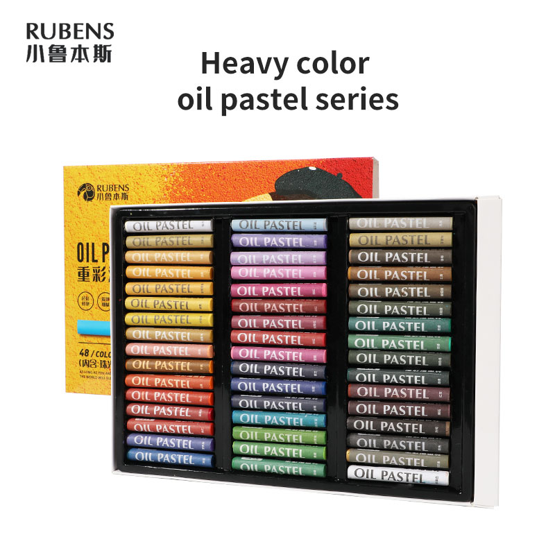 Paul Rubens Oil Pastel 12/18/24/36/48 Vibrant Colors Set for Kids Soft Easy To Use Safe and Non-toxic Children School Supplies