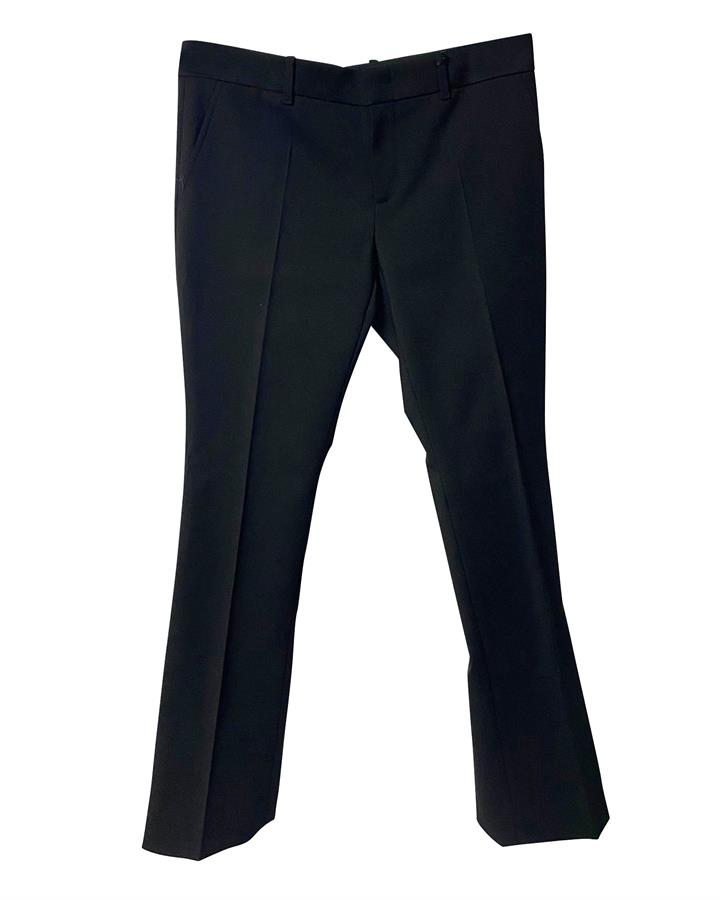 Gucci Gucci Cady Wide Leg Trousers In Black Wool -Pre Owned Condition