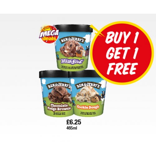 Ben & Jerry's Phish Good, Chocolate Fudge Brownie, Cookie Dough