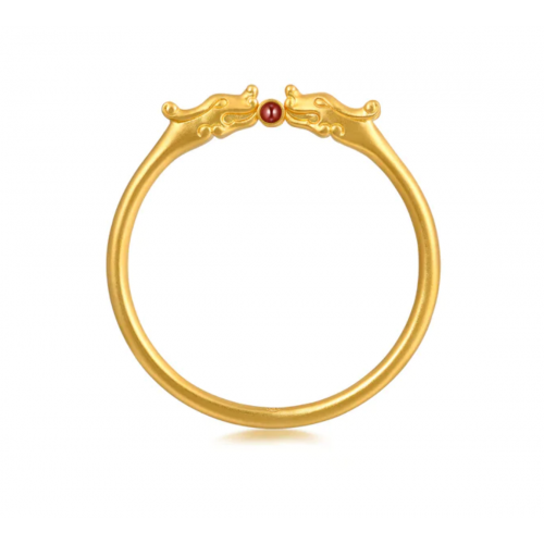 Gold Dragon Bangle