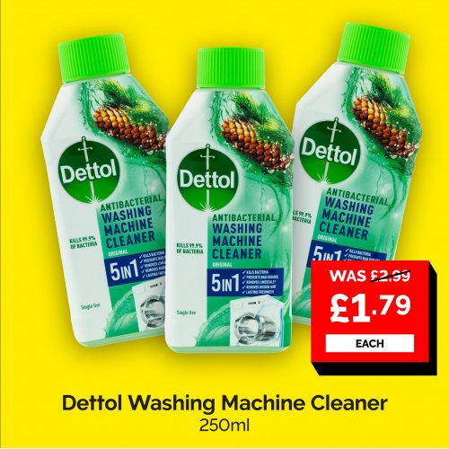DETTOL WASHING MACHINE CLEANER - 250ML