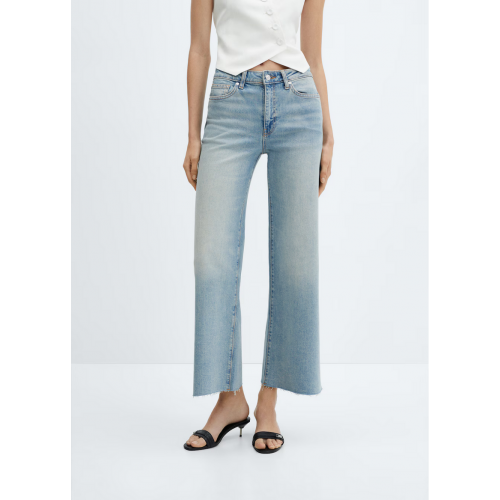 Mid waist culotte jeans