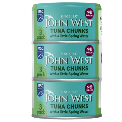 John West No Drain Tuna Chunks In Springwater