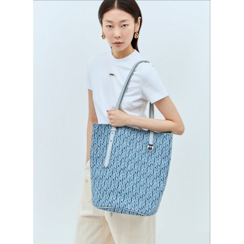 Rabanne Denim Logo Tote Bag