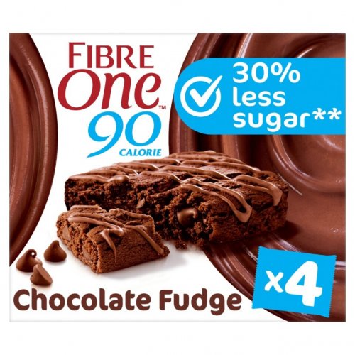 Fibre One 90 Calorie Chocolate Fudge Brownies 4 x 24g (96g)