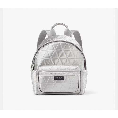 Sam Icon Quilted Satin Small Backpack