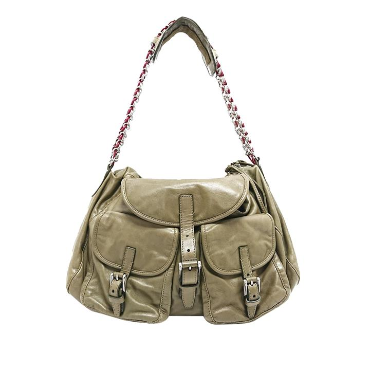 Pre owned Balenciaga Leather Chain Shoulder Bag Pre Owned