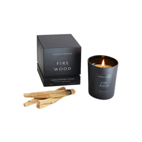 Winter scented candle FireWood