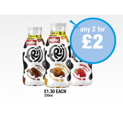 Frijj Chocolate, Fudge, Strawberry