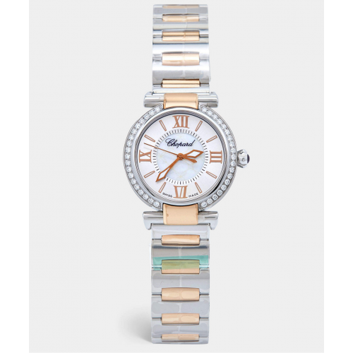 Chopard Mother Of Pearl Diamond 18K Rose Stainless Steel Imperiale Watch