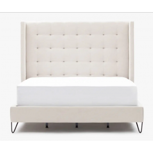  Venice Tufted headboard bed - Beige