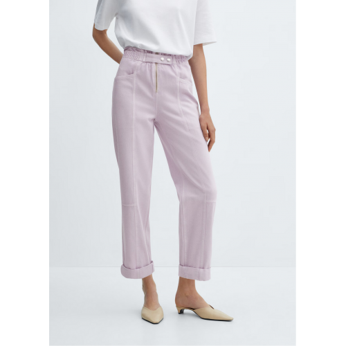 Slouchy jeans with elastic waist