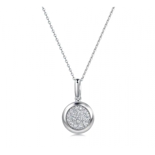 'Timeless' 18K White Gold Diamond Pendant