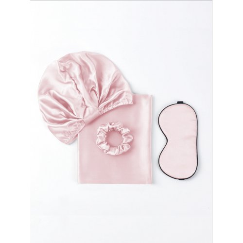  SilkSilky UK 19Momme Pure Silk Pillowcase Set Pink 001 